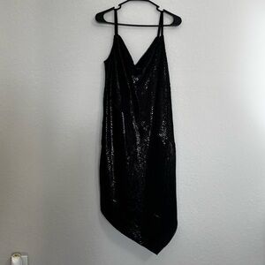 Trina Turk Black Asymmetrical Dress